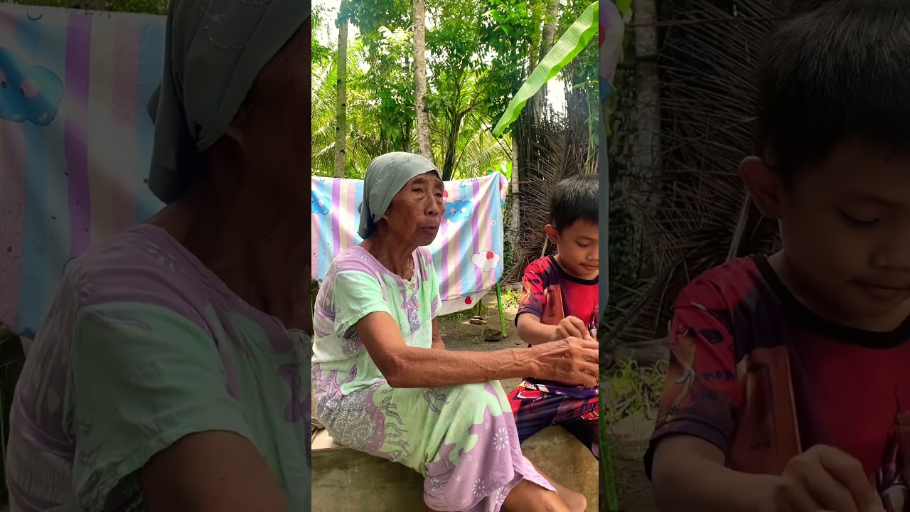 Ngeteh enak#grandma#tea#home#shorts#feedshorts