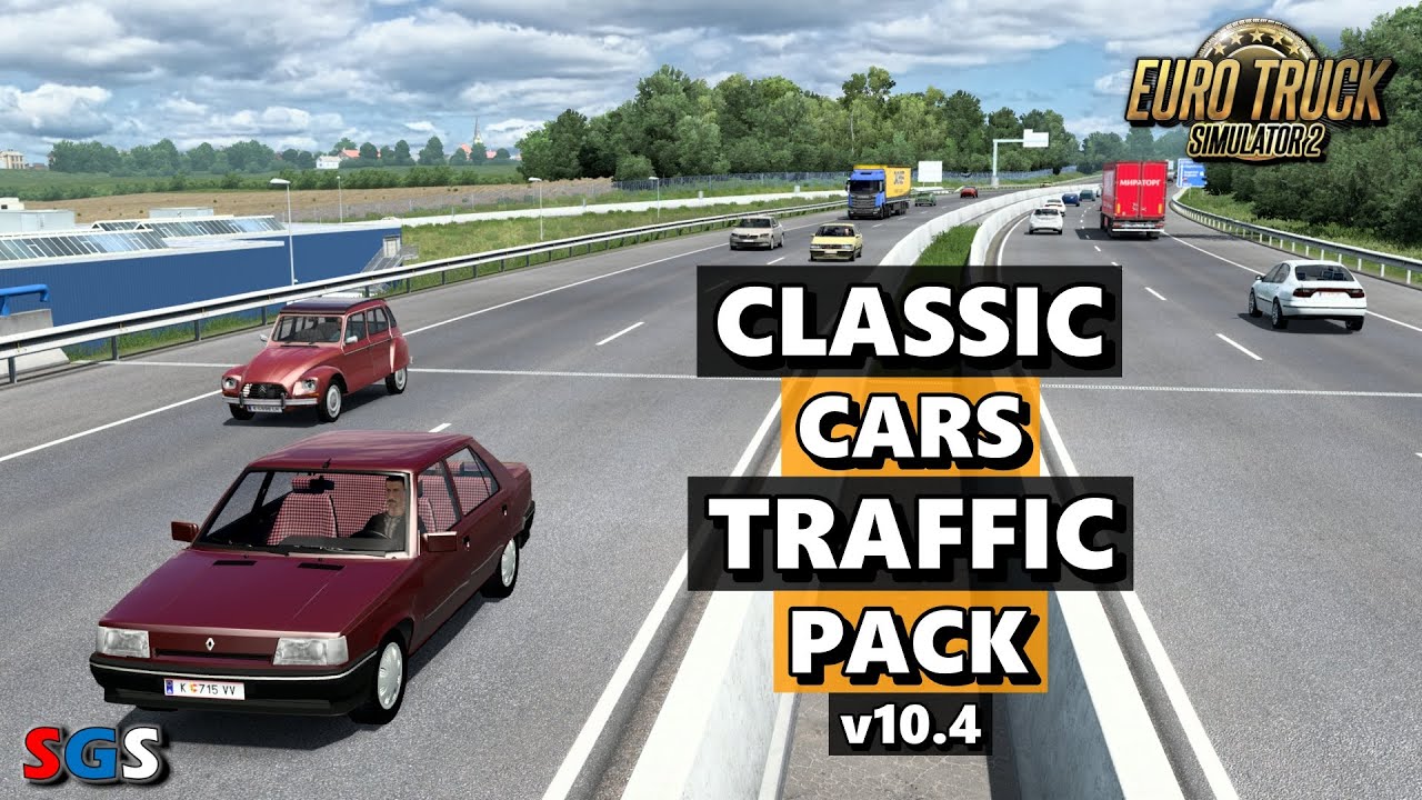 |ETS2 1.46| Classic Cars Traffic Pack by TrafficManiac v10.4 [Traffic Mod]