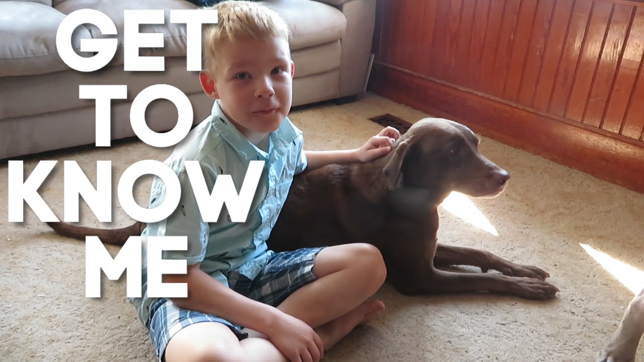 Get to know me questions- introducing Lucas