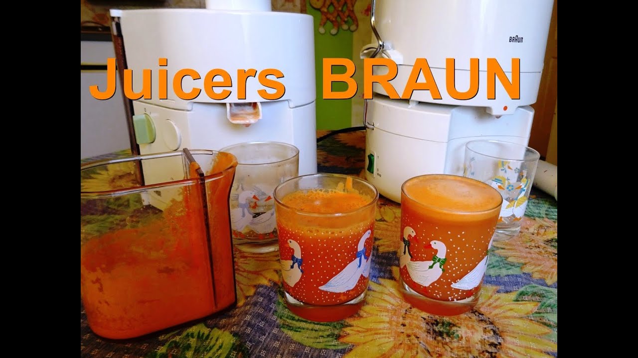 TEST-Juicers  BRAUN MP80 & BRAUN MP50.We make apple carrot juice