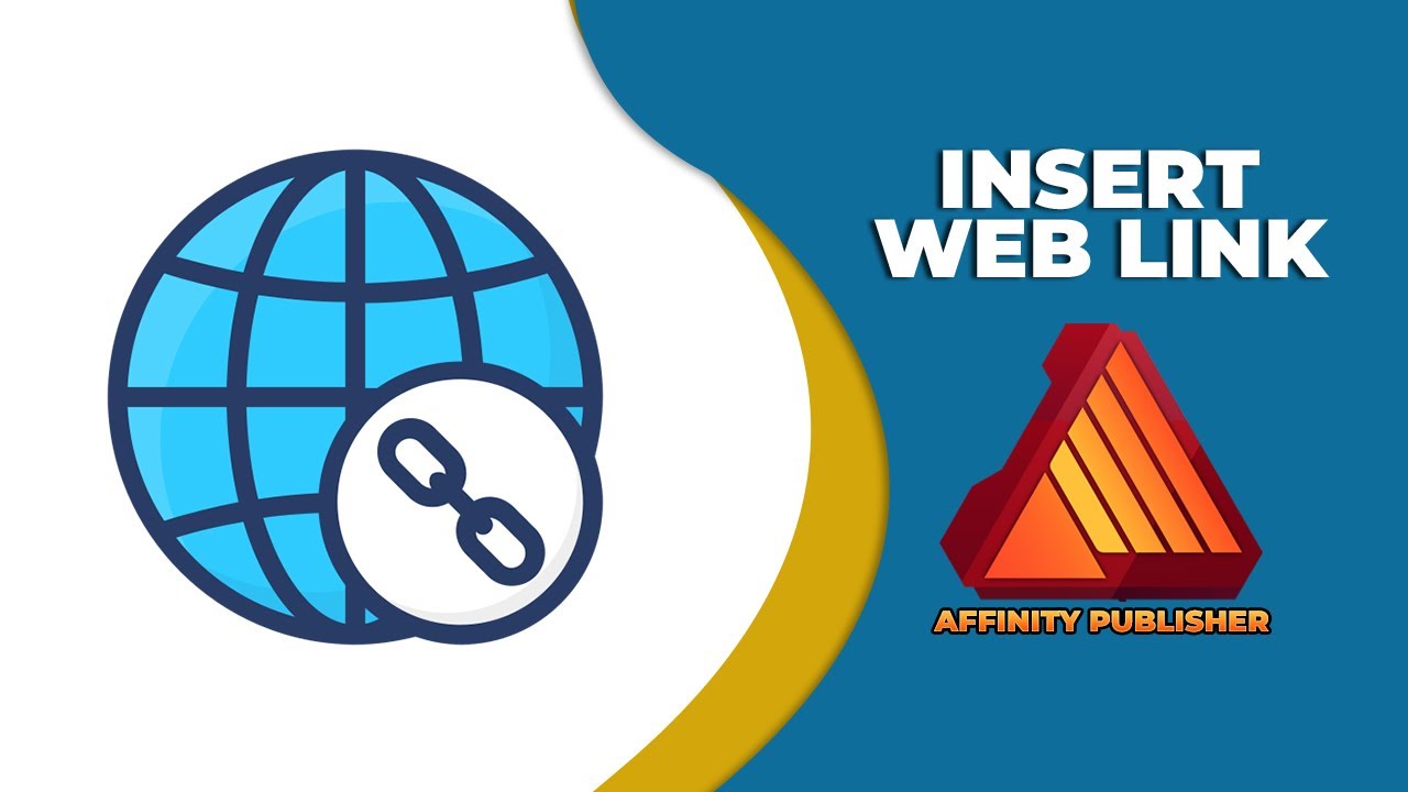 How to insert Web Link in Affinity publisher