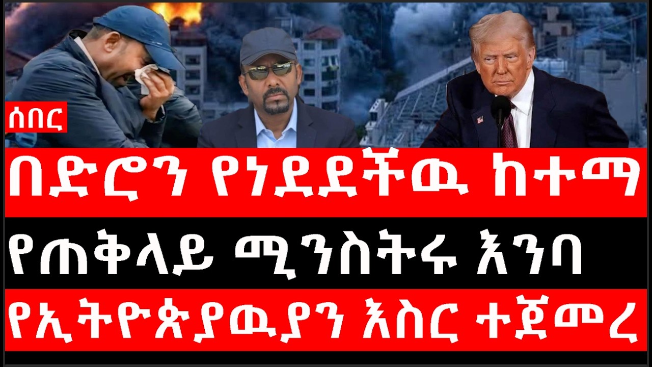 Ethiopia: ሰበር ዜና - የኢትዮታይምስ የዕለቱ ዜና | በድሮን የነደደችዉ ከተማ|የጠቅላይ ሚንስትሩ እንባ|የኢትዮጵያዉያን እስር ተጀመረ