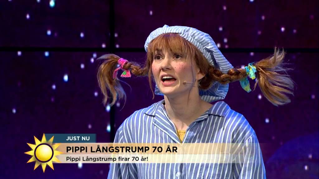 Nymo får besök av världens yngsta 70-årig Pippi Långstrump - Nyhetsmorgon (TV4)