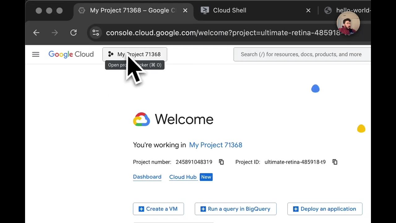 Cloud Run app deployment from scratch (DEMO)