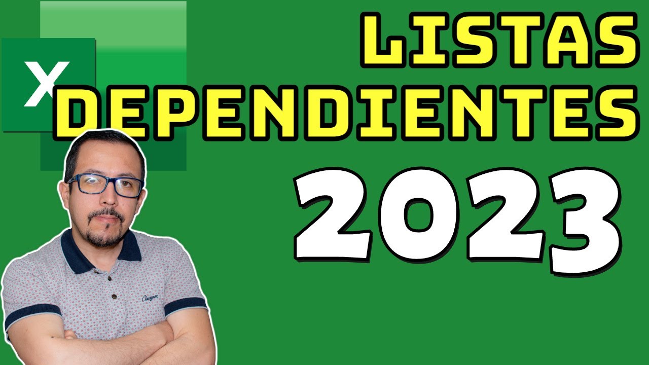 Cómo crear listas dependientes automatizables, actualizado al 2023 muy facil y rápido.