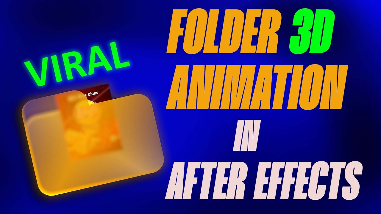 “3D Folder Animation in After Effects (Easy Tutorial for Beginners)” #aftereffects #animation
