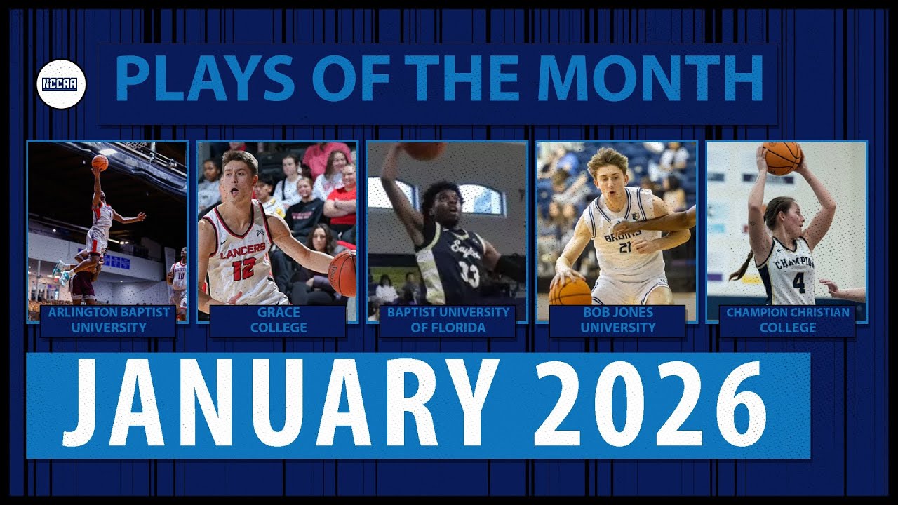 NCCAA Plays of the Month -  January 2026