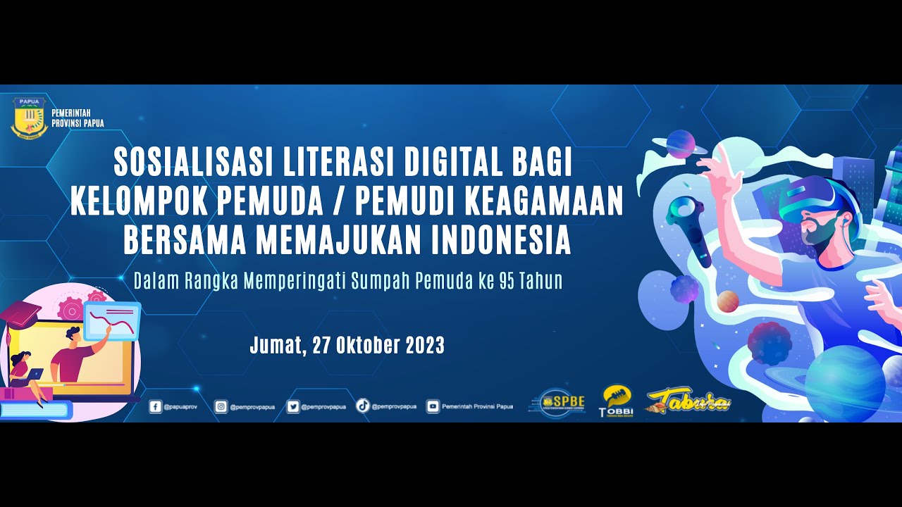 SOSIALISASI LITERASI DIGITAL BAGI KELOMPOK PEMUDA/PEMUDI KEAGAMAAN BERSAMA MEMAJUKAN INDONESIA