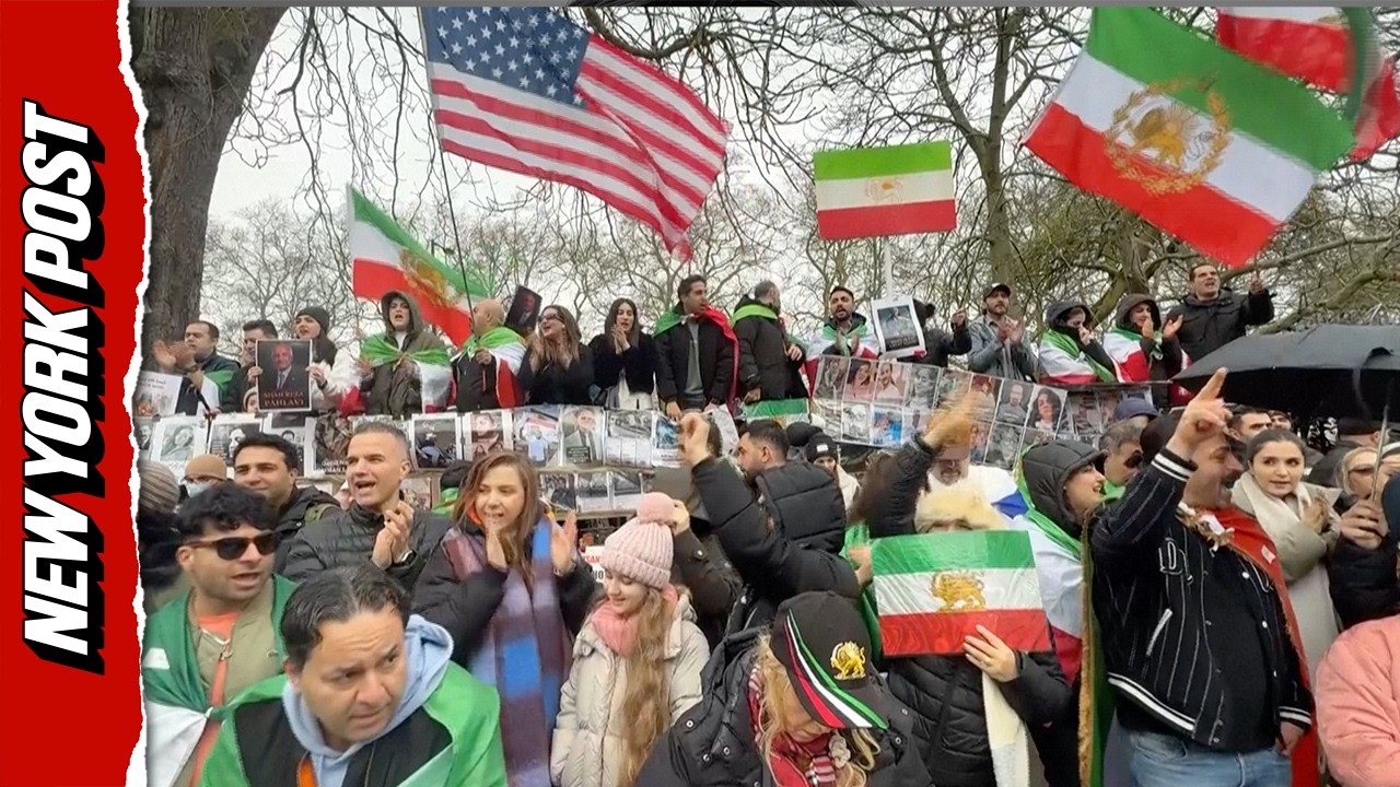 Iranians Celebrate In The Streets Of London After Khamenei's Death