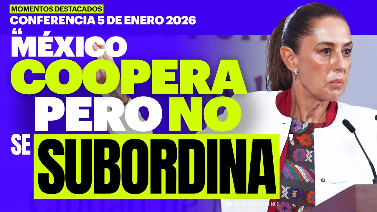 “En México manda el pueblo”: Sheinbaum DESAFÍA a Trump tras amenaza de INTERVENCIÓN | Mañanera 05/01