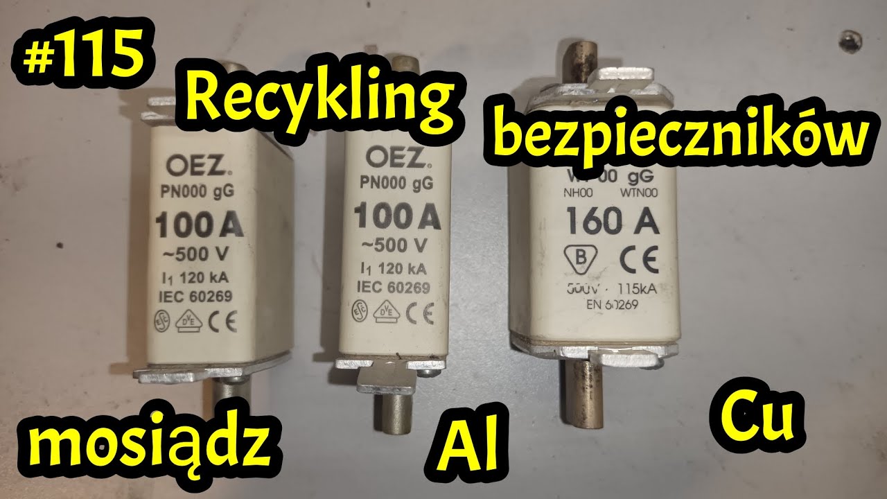 #115 Bezpieczniki. Ile można zarobić na nich ??? #miedz #recykling #bezpieczniki #odzysk