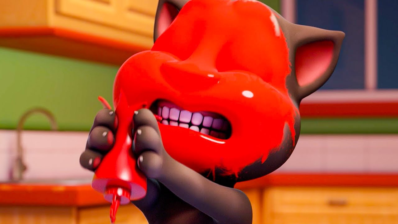 TOO MUCH SAUCE! | Talking Tom Shorts | Cartoons For Kids | WildBrain Kids