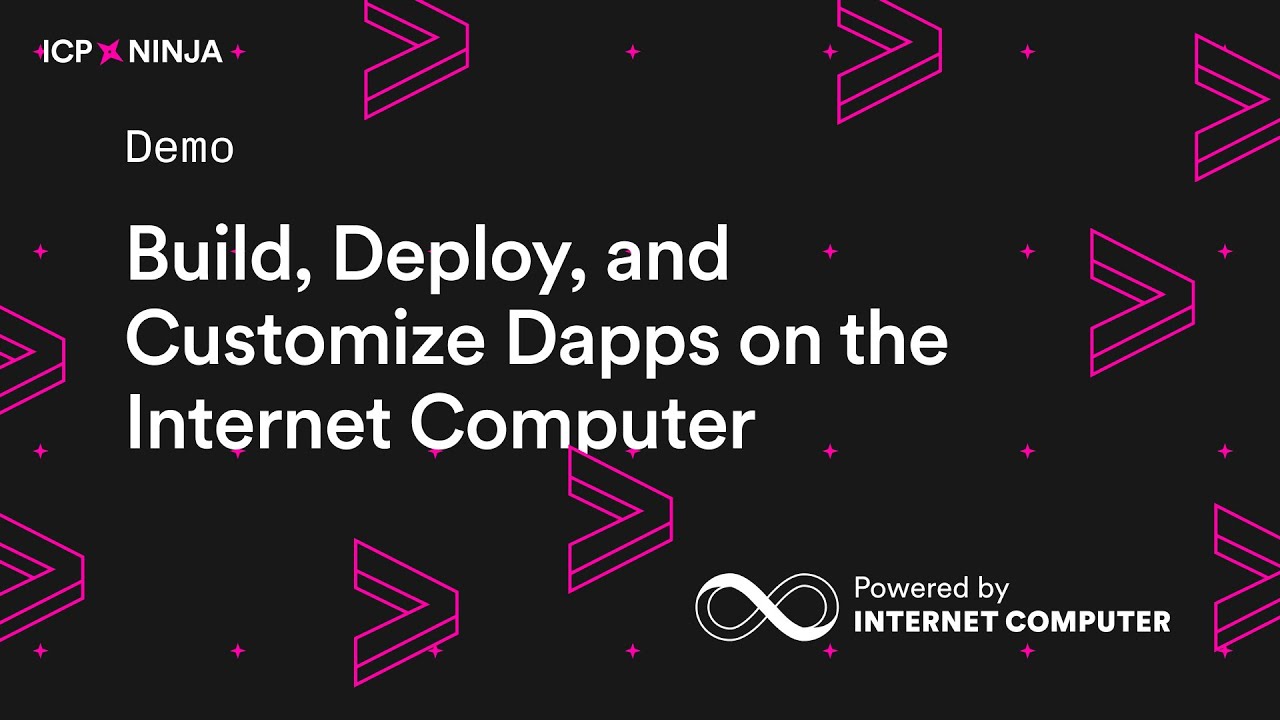 ICP Ninja Demo: Build, Deploy, and Customize Dapps on the Internet Computer