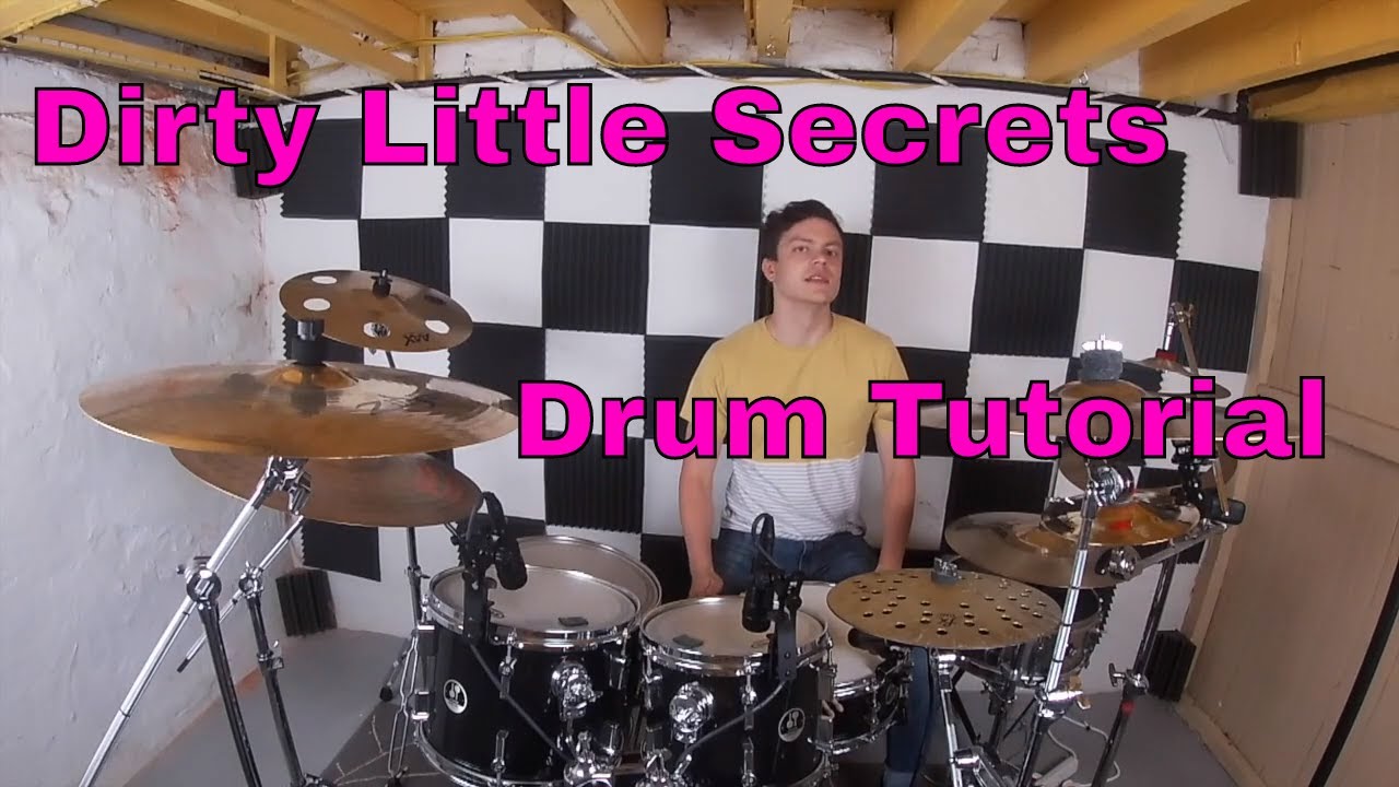 All American Rejects - Dirty Little Secrets || Derek Sattazahn Drum Tutorial
