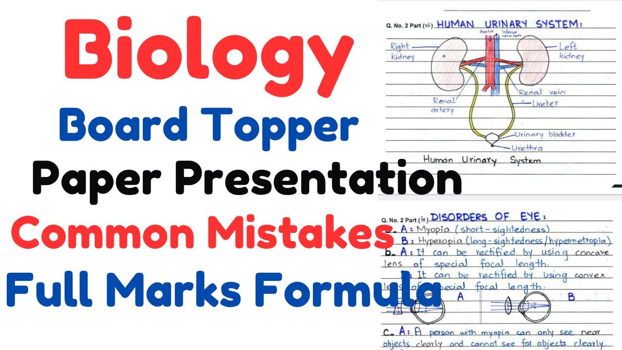 Topper Paper Presentation Biology Paper on Controlled Sheet @EnglishKeysAcademy
