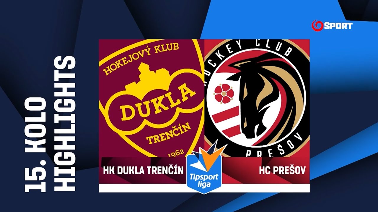 15. kolo: HK Dukla Trenč&iacute;n - HC Pre&scaron;ov 3:1 (2:0, 1:1, 0:0)
