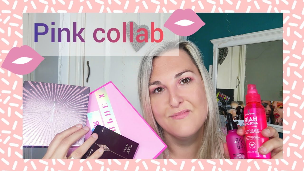 Pink collab / Multi collab #pinkglamlook #pinkproducts