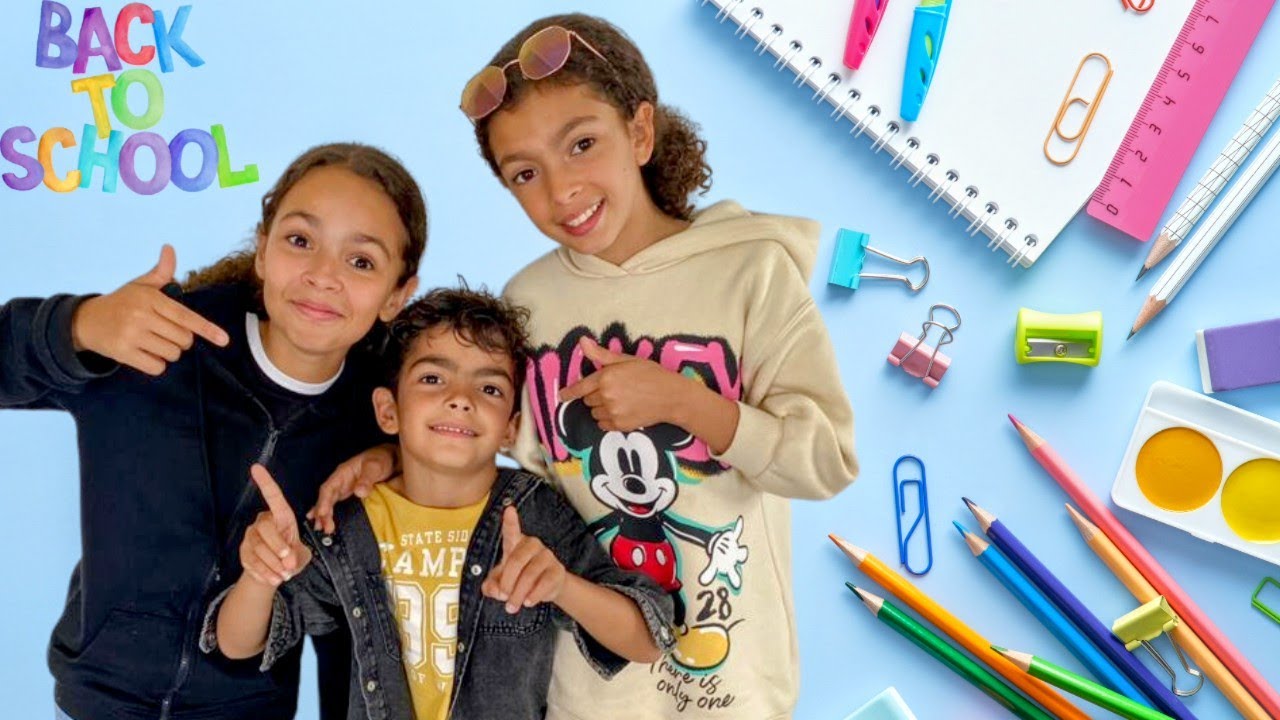 Chasse aux fournitures scolaires du frère de Sana et Lina
