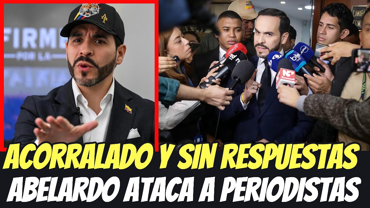 🚨 PERIODISTAS LO ACORRALAN Y ABELARDO TERMINA ATACÁNDOLOS