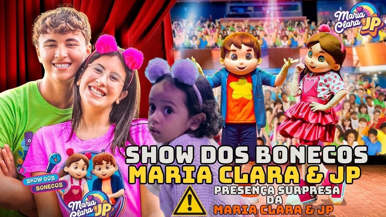 SHOW DOS BONECOS MARIA CLARA E JP - NO RIO DE JANEIRO PRESENÇA SURPRESA DA MARIA CLARA E JP AO VIVO