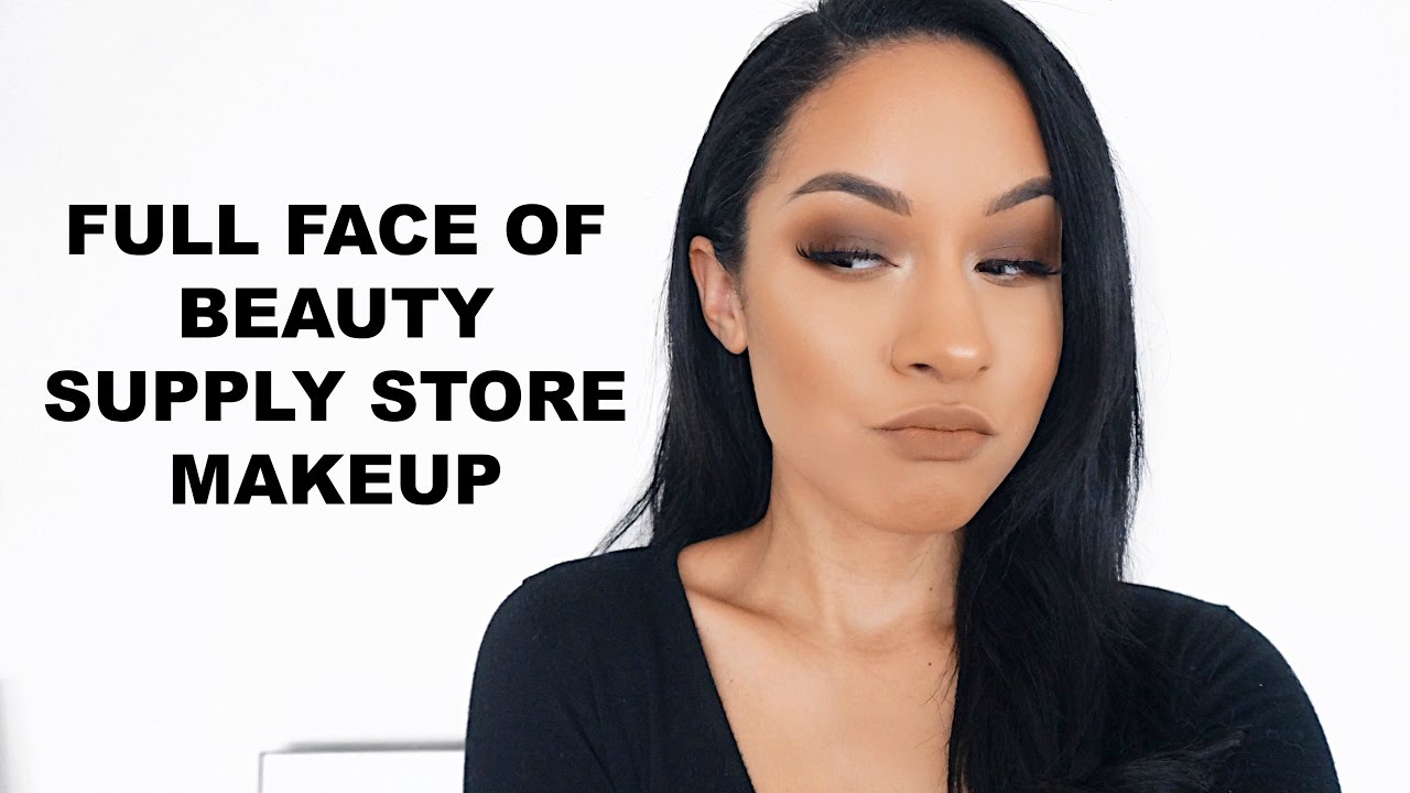 FULL Face Using BEAUTY SUPPLY STORE Makeup| Ruby Kisses