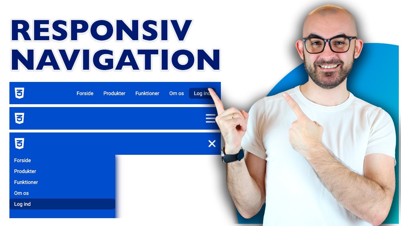 Responsiv navigation i HTML og  CSS 🔥