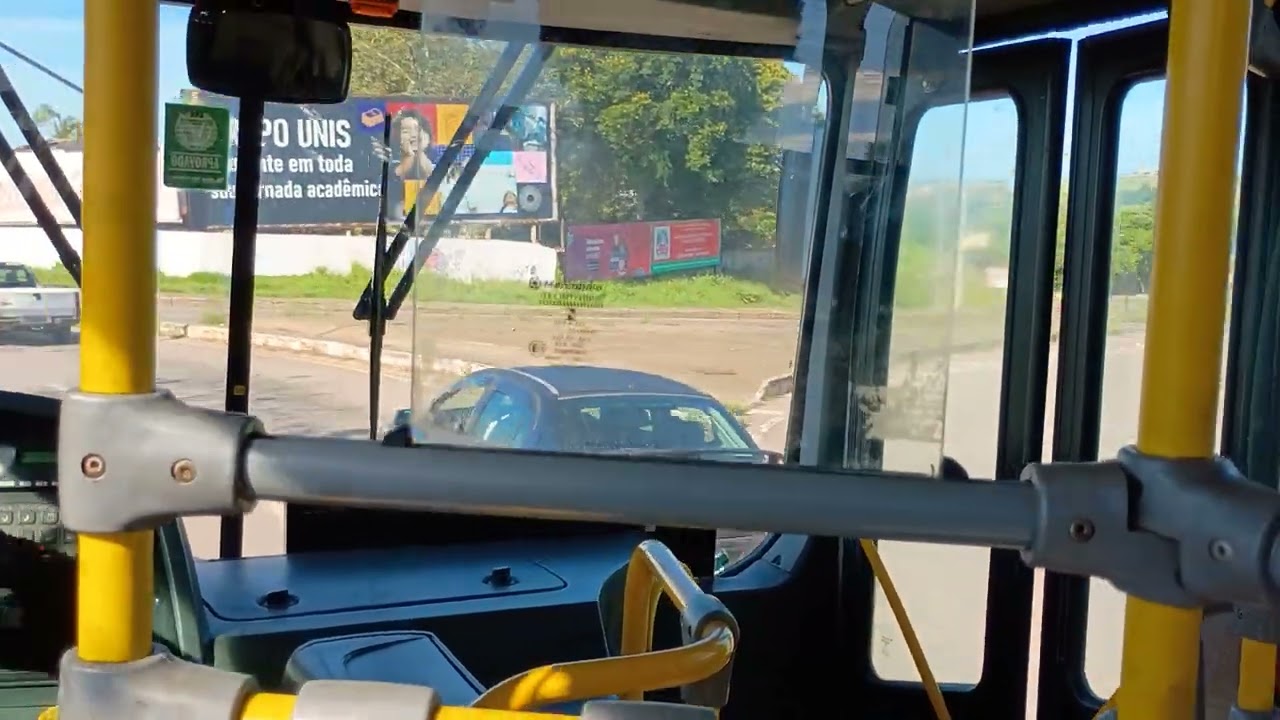 Viação Real Carro 7075 linha 01A Centro/ Armazém Leste (Giro alto e turbina cantando!!!)