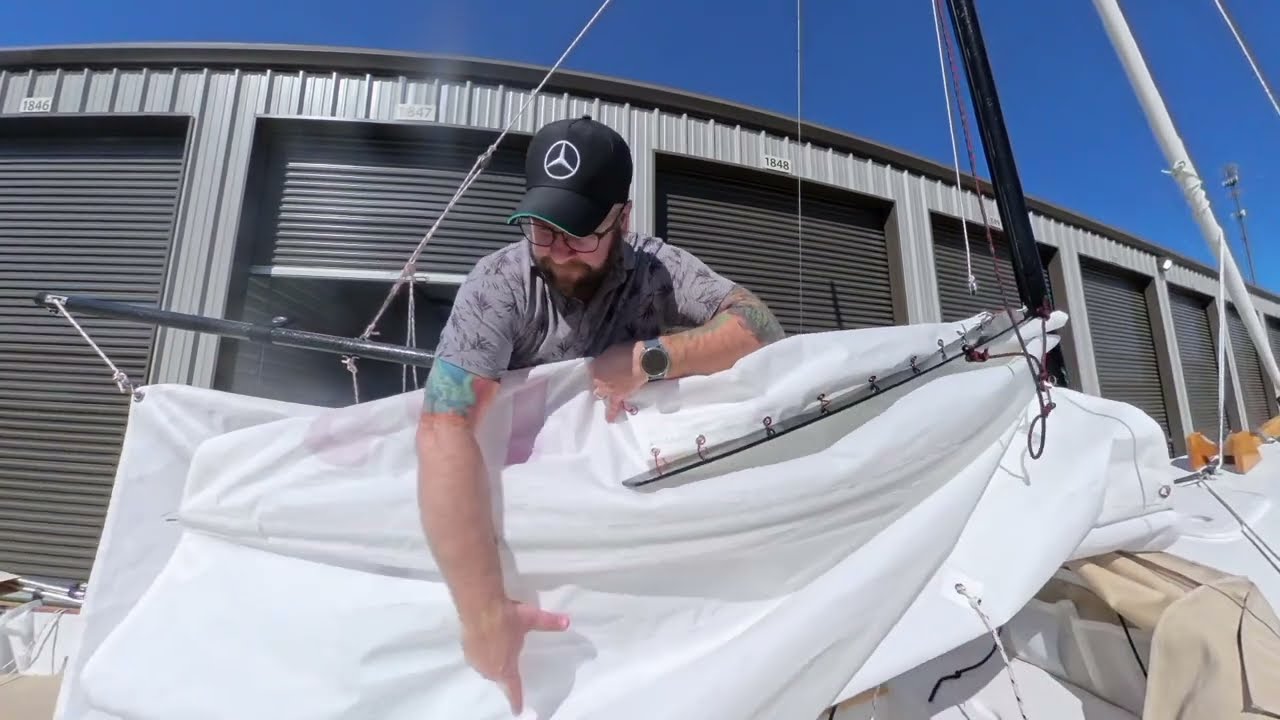 Norseboat first time rigging.