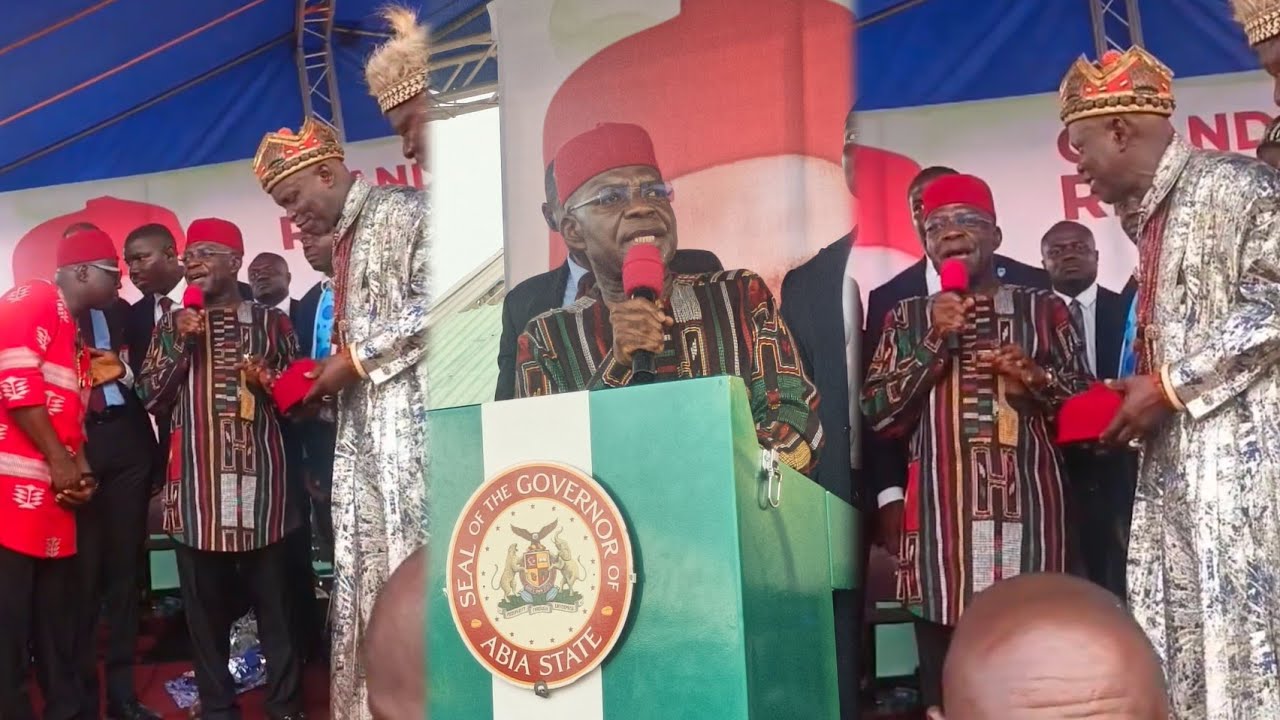 Moment Governor Alex Otti Politely Declined a Chieftaincy Title from Traditional Rulers In Ukwa West
