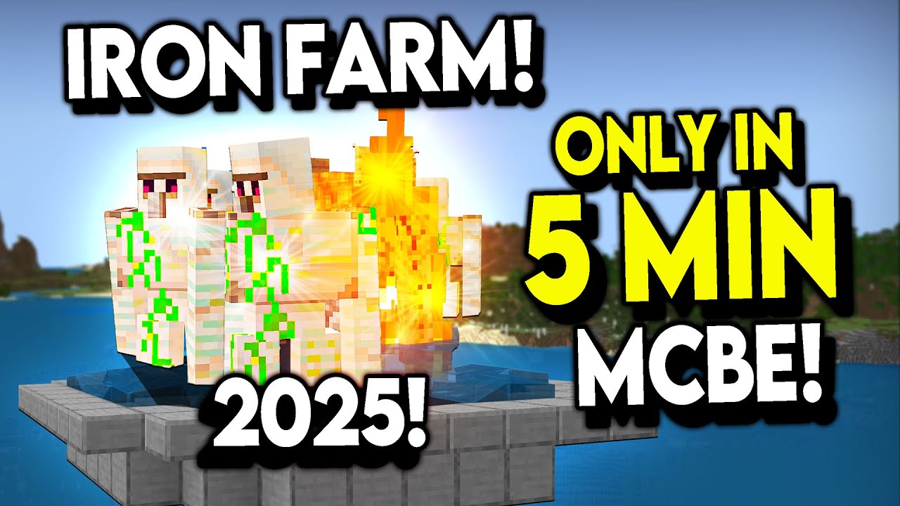 ЕДИНСТВЕННАЯ ферма железа 1.21, которая вам когда-либо понадобится для Minecraft Bedrock!