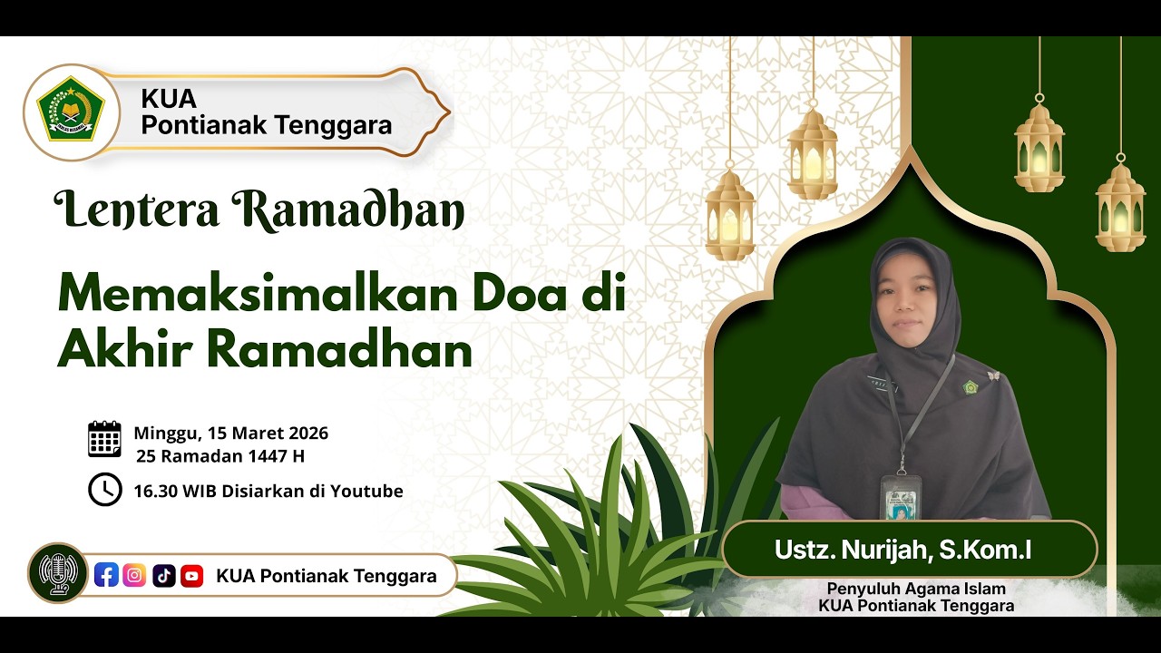 MEMAKSIMALKAM DOA DI AKHIR RAMADHAN ////USTADZAH NURIJAH