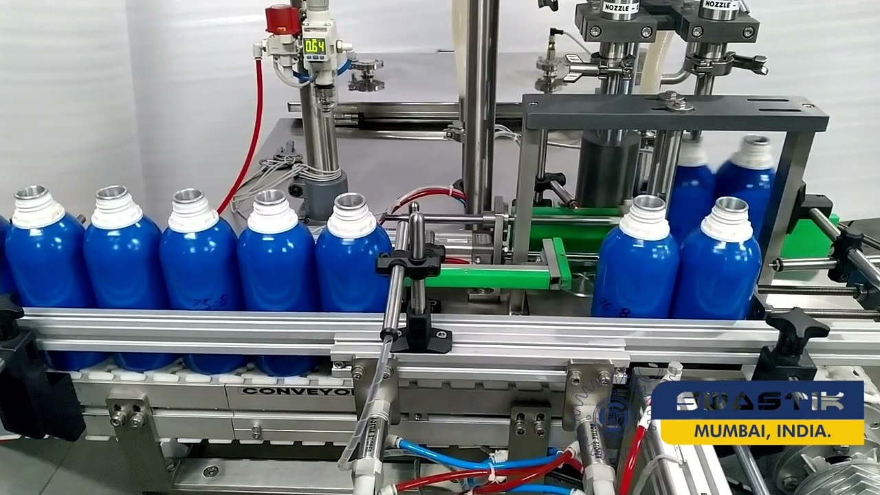 Swastik's Auto Fragrance Essential Aluminum Can Weighmetric Filling Machine
