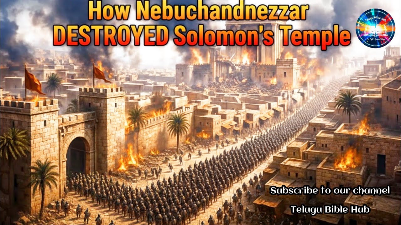 How Nebuchadnezzar DESTROYED Solomon's Temple and Took GOD'S TREASURES | #bible #anime #art #viral 