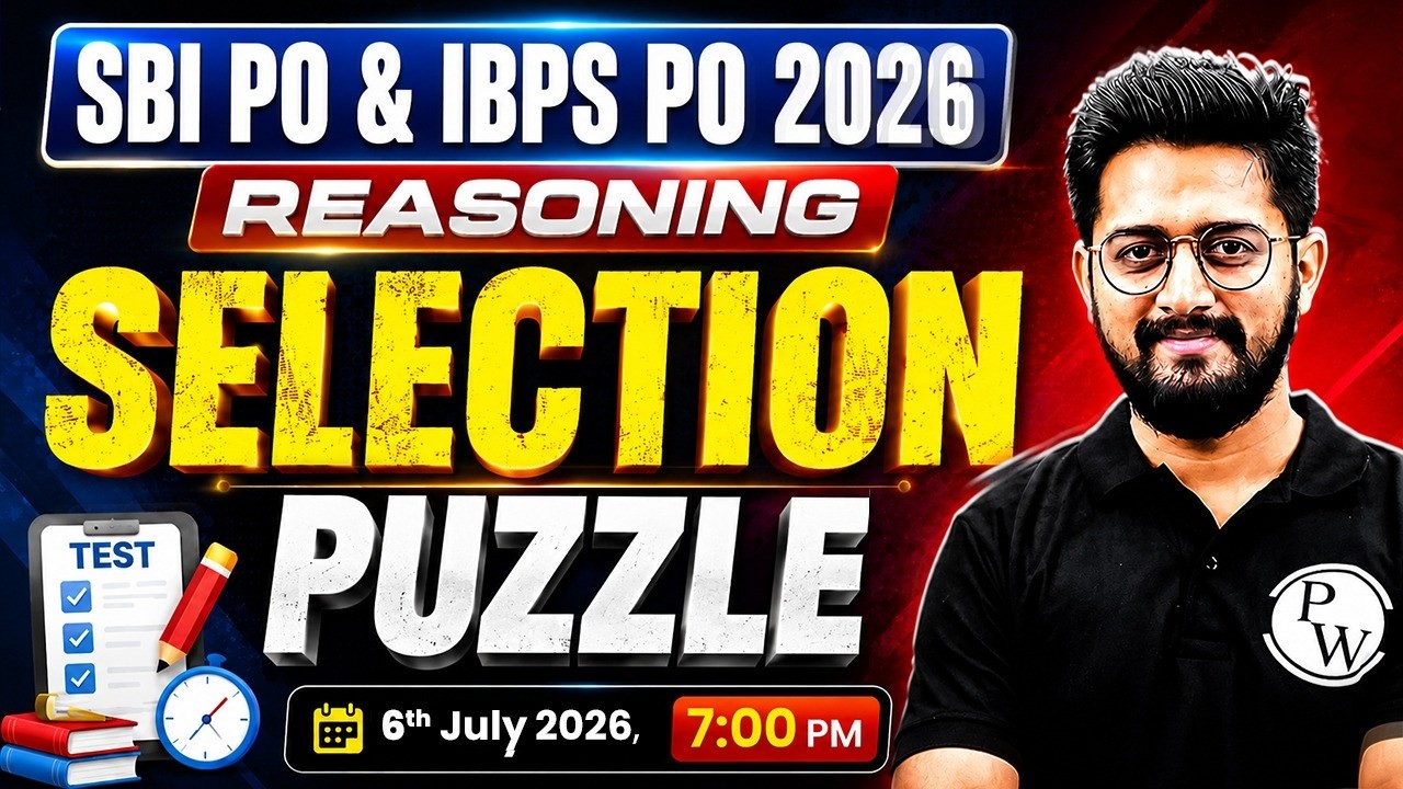IBPS / SBI PO 2026 | Puzzle Reasoning | Reasoning for Banking Exam | by Sachin Sir