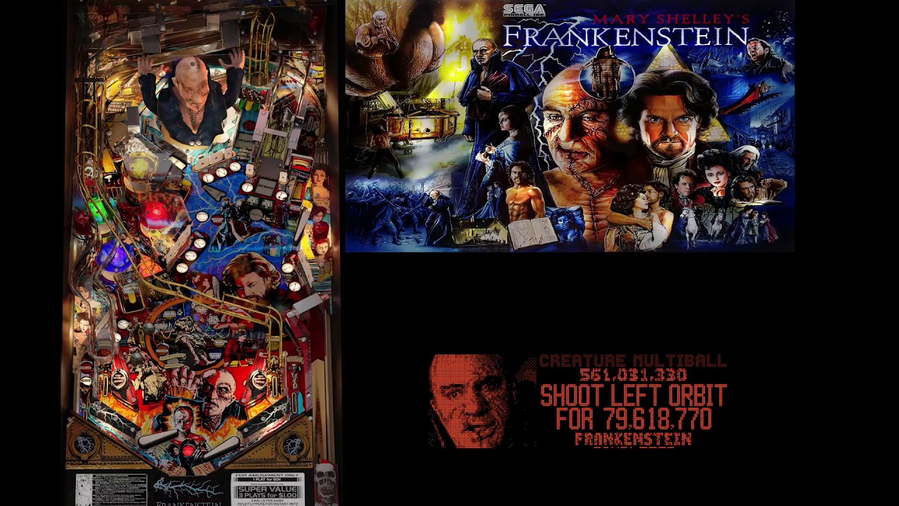 [Pinball] Mary Shelley’s Frankenstein Sega 1995 vpx