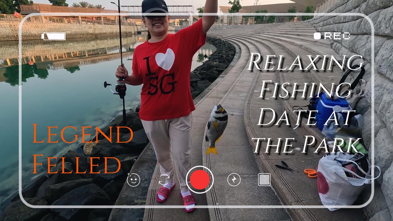 Fishing date. Ninja fishing moves sa Majra Alsail Park - Qatar Fishing