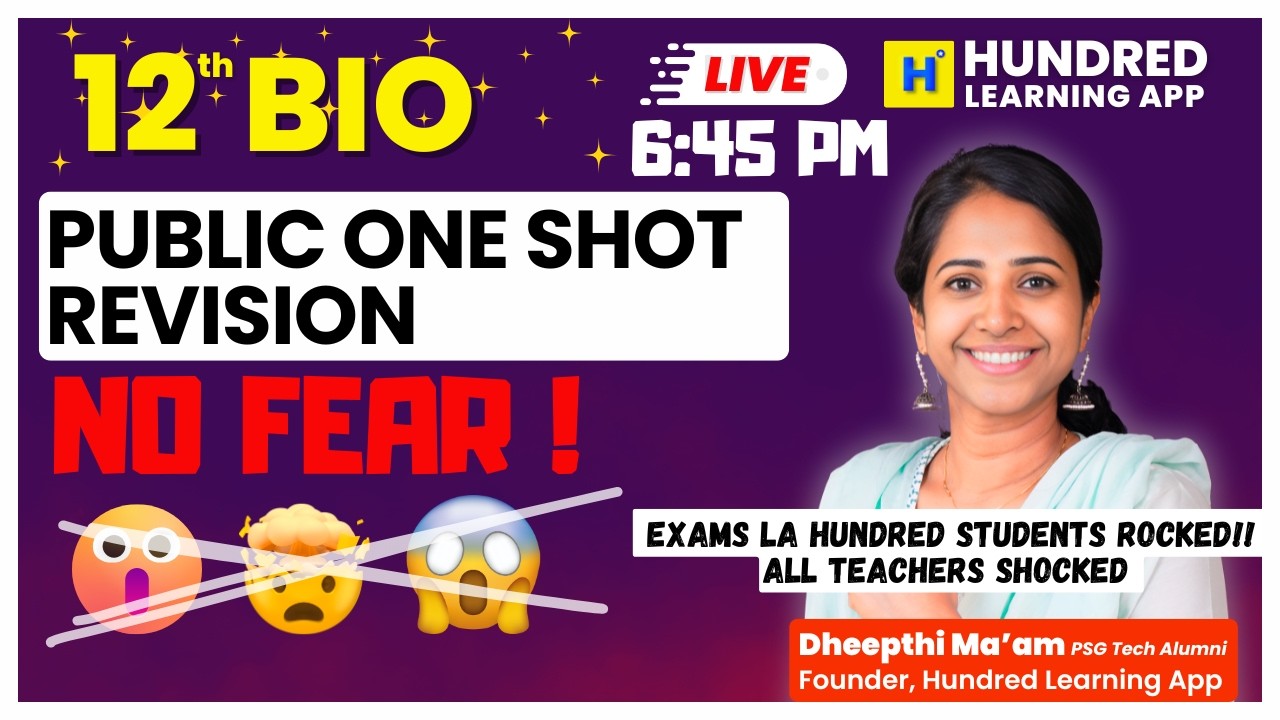 12th Biology One shot Revsiion public exam 2026 #studentseries #12th  #publicexam2026