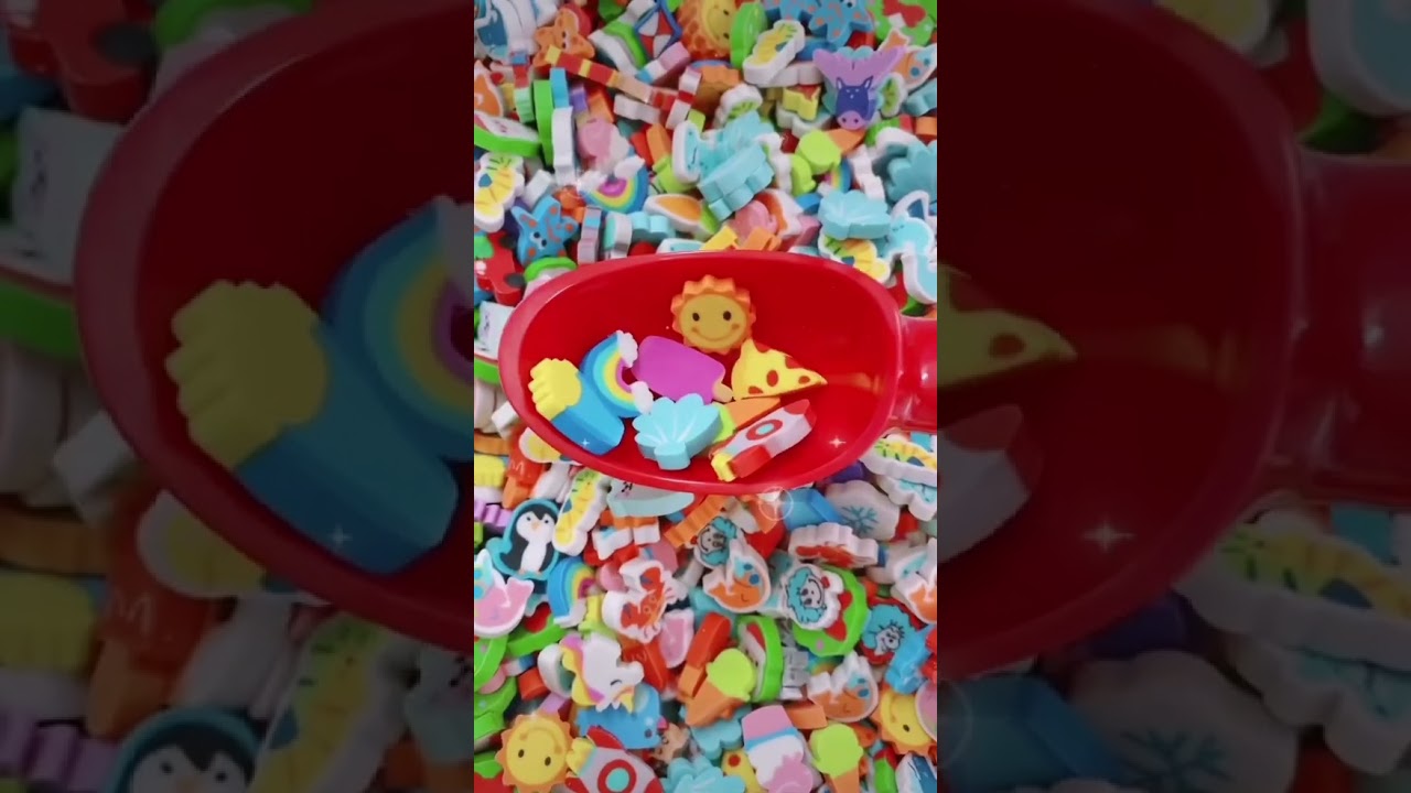 New mini erasers!🍕Check out our mini eraser collection! #shorts #minierasers #cuteerasers #youtube