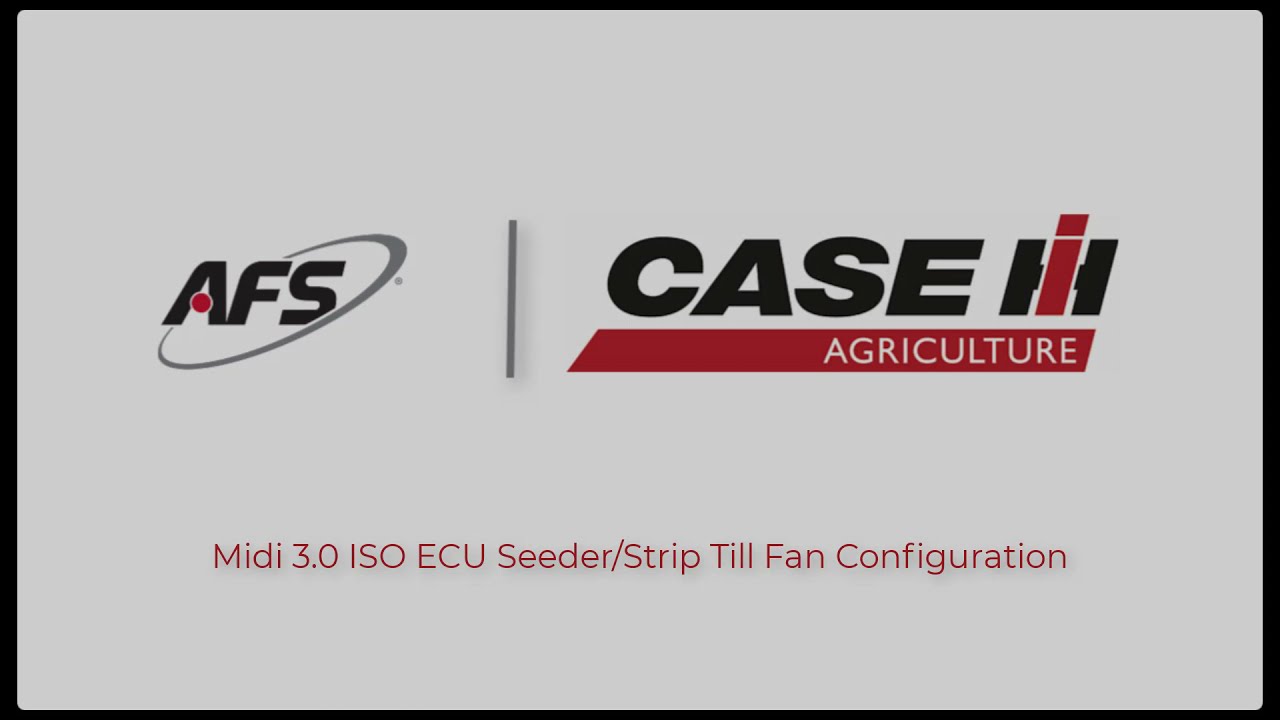 Midi 3 0 ISO ECU Seeder/Strip Till Applicator Fan Configuration