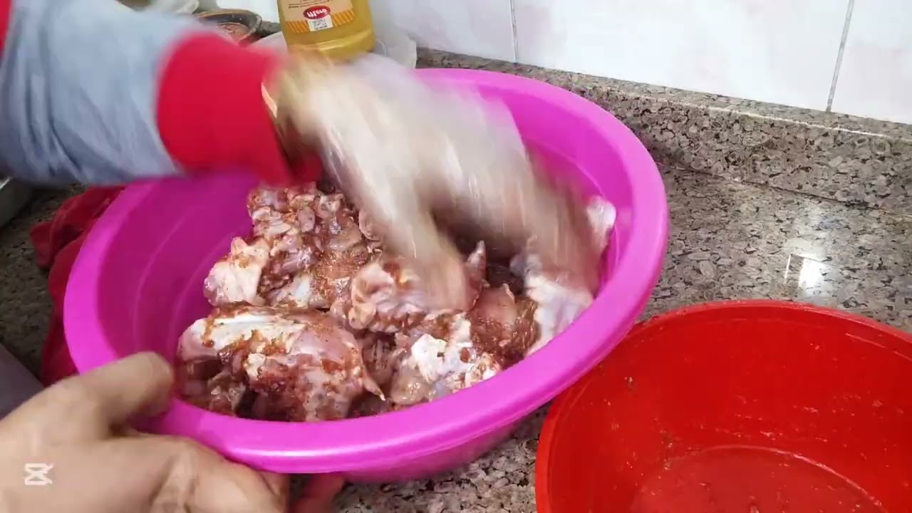 تفريزات بانيه واستريبس وصنيه اجنحه بالخلطه جميله جدا ❤️