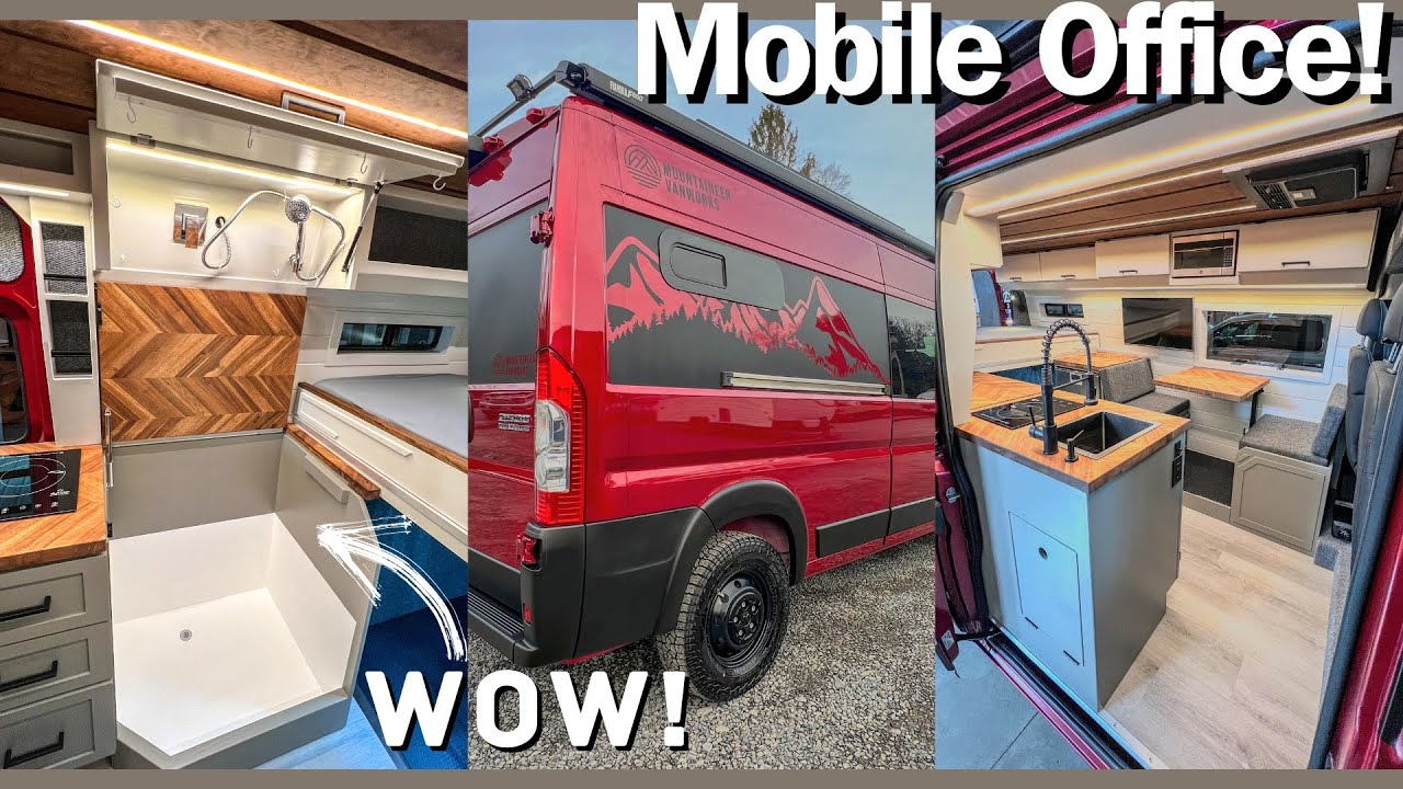 В этом кемпервэне есть МОБИЛЬНЫЙ ОФИС и СКРЫТЫЙ ДУШ!!! 2024 Van Tour #vanlife