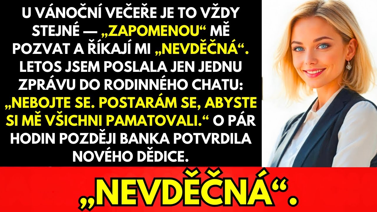 Na Večeři Díkůvzdání Na Mě Vždy „Zapomenou“—Letos Si Budou Pamatovat