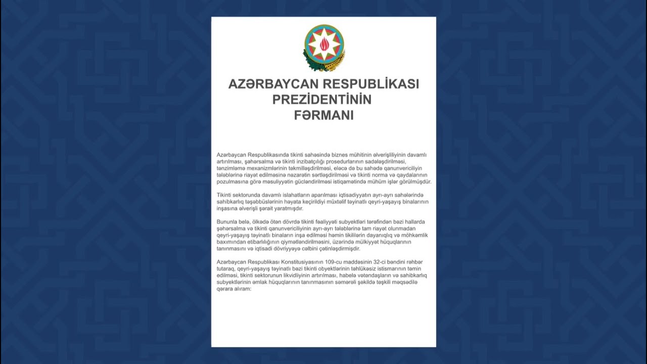 İstismarına icazə verilən qeyri-yaşayış obyektləri üzərində hüquqların qeydiyyatının aparılması