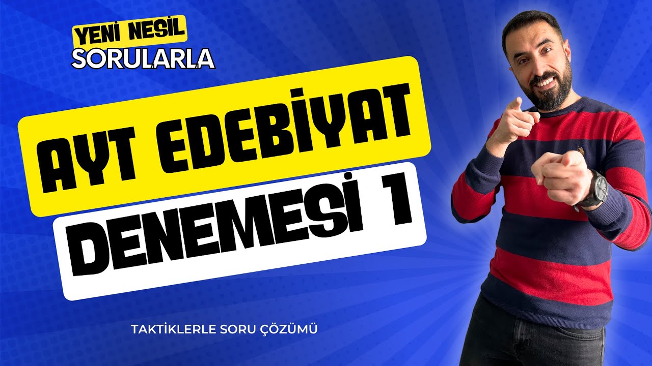 AYT EDEBİYAT DENEME KAMPI 1.GÜN / Soru Çözümleri ile Full Tekrar