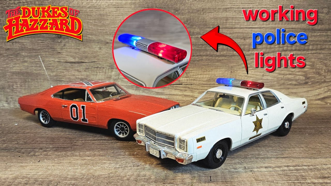 how to build police lights in a 1/18 diecast car
