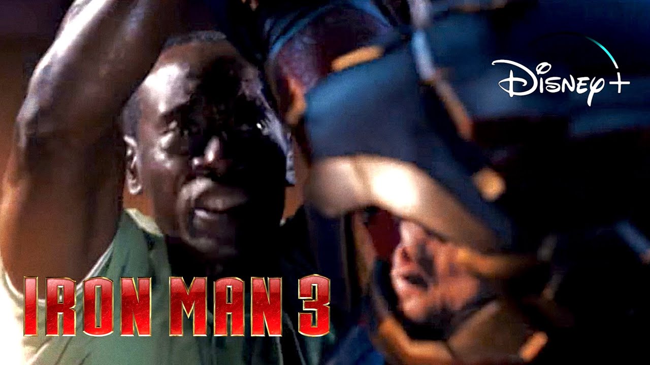 Iron-Man 3 | Rhodey Saves The President Scene | Disney+ [2013]