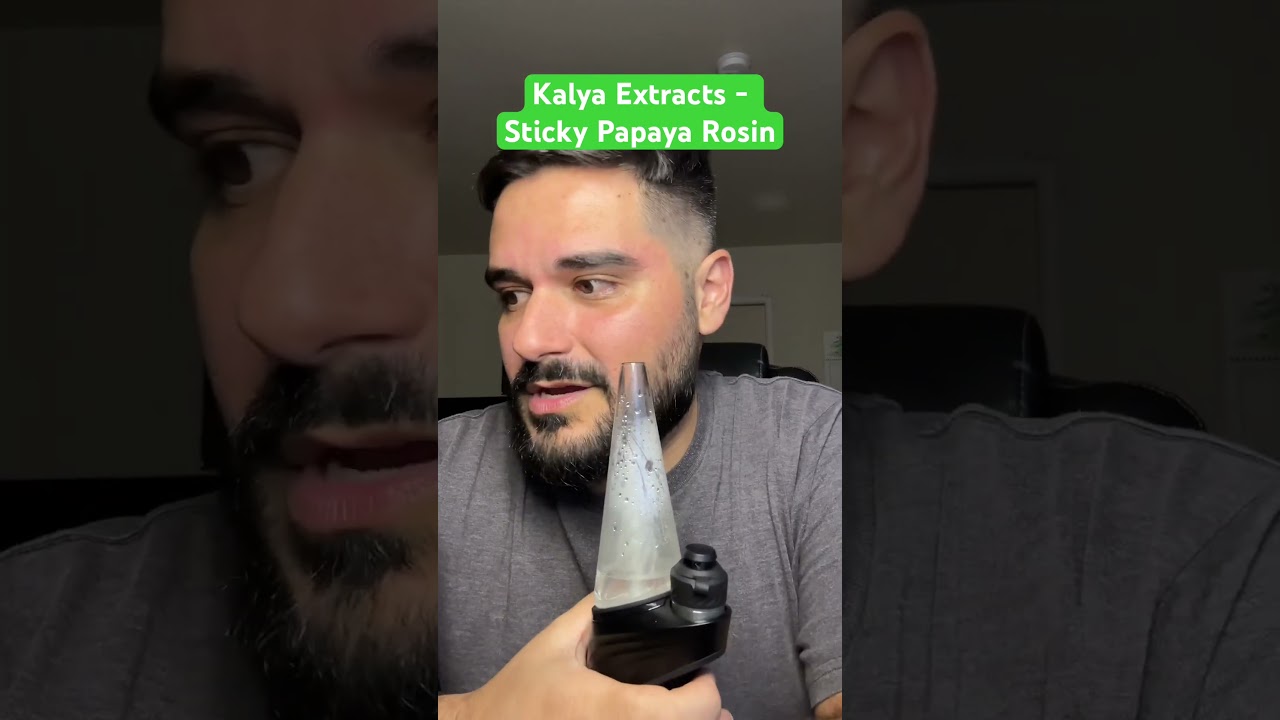You&rsquo;ve never seen rosin like this.  Half rosin half shatter? KALYA Extracts Live Rosin Review