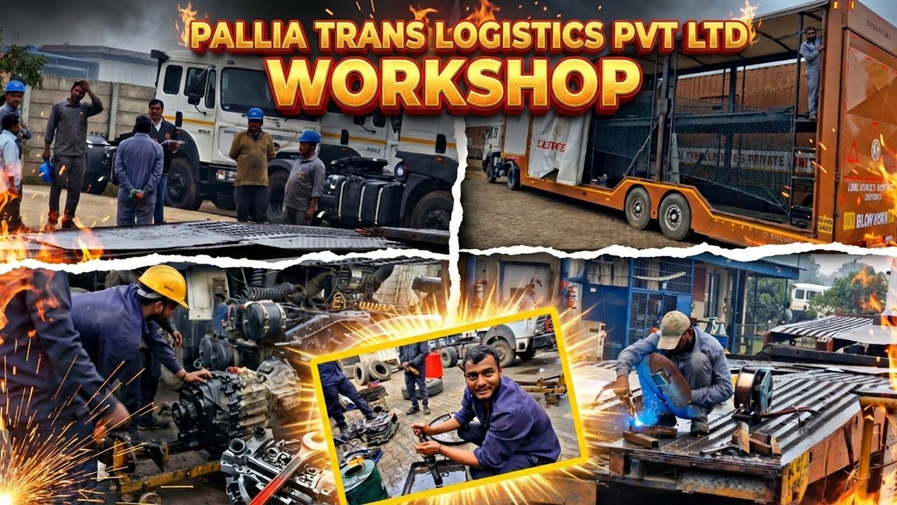 3 दिन बाद क्लच प्लेट ⚙️ गियर बॉक्स फिट हो गया 😊 पूरा दिन बारिश 😱⛈️ Indian Trucking vlog ! Truck vlog