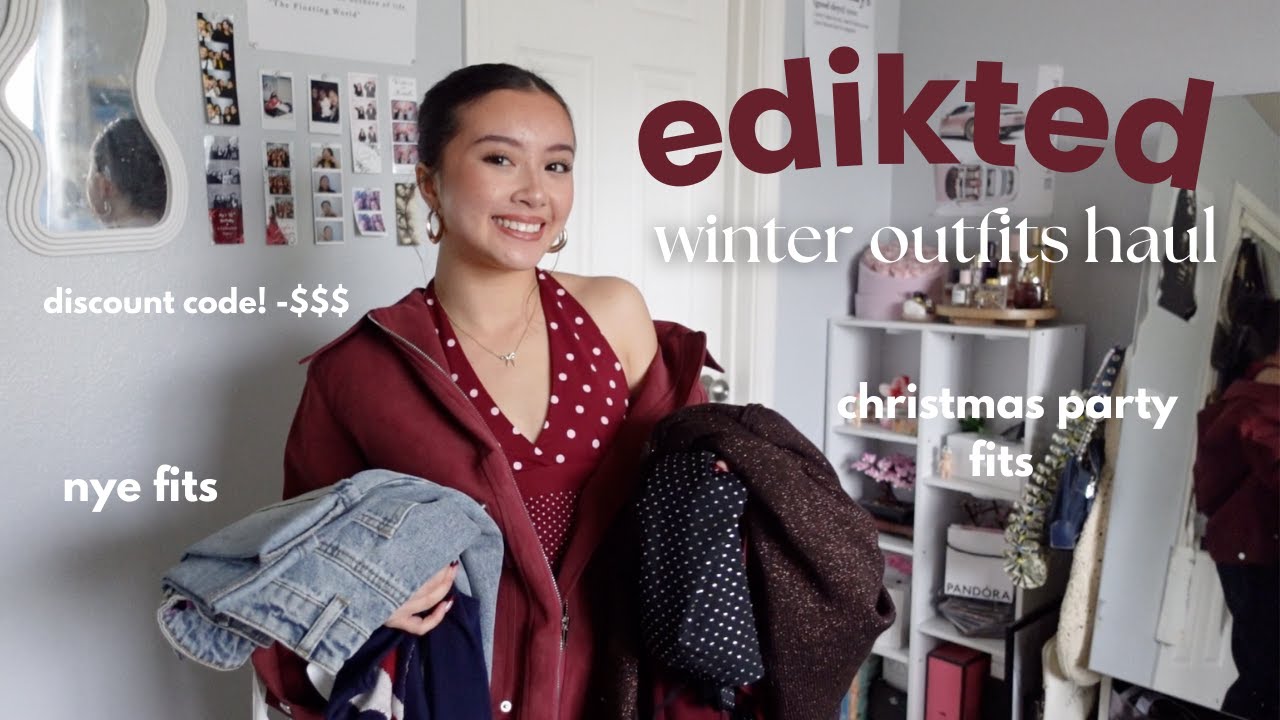 HOLIDAY SEASON TRY-ON HAUL 🎄  ft. edikted