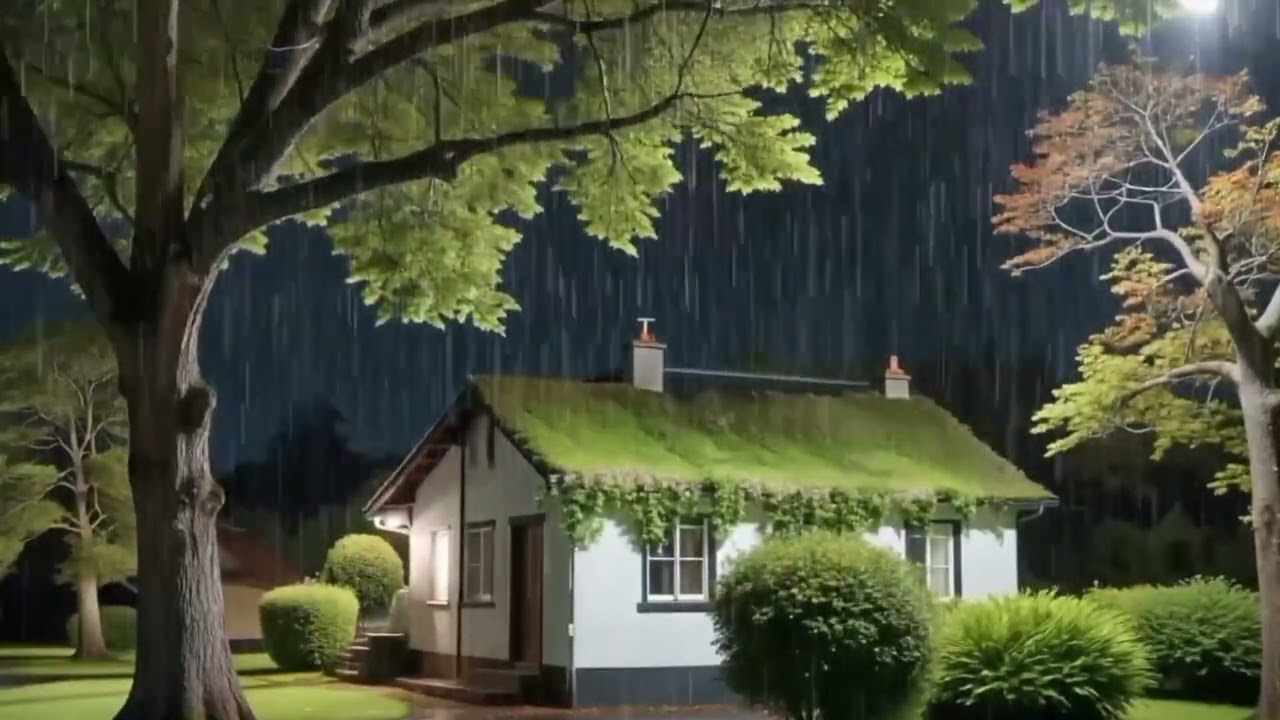 Rain ASMR in a Wooden Cabin Deep in the Forest | Sleep & Relax